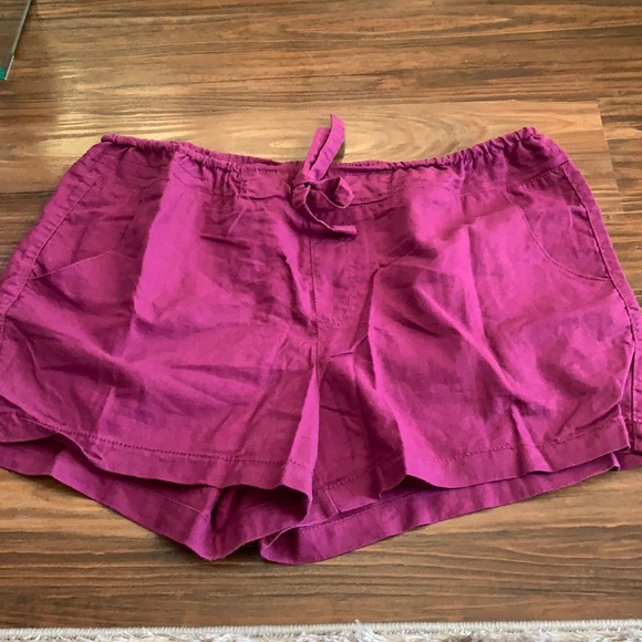Purple Route 66 Drawstring Shorts Size 14 - Picture 1 of 8